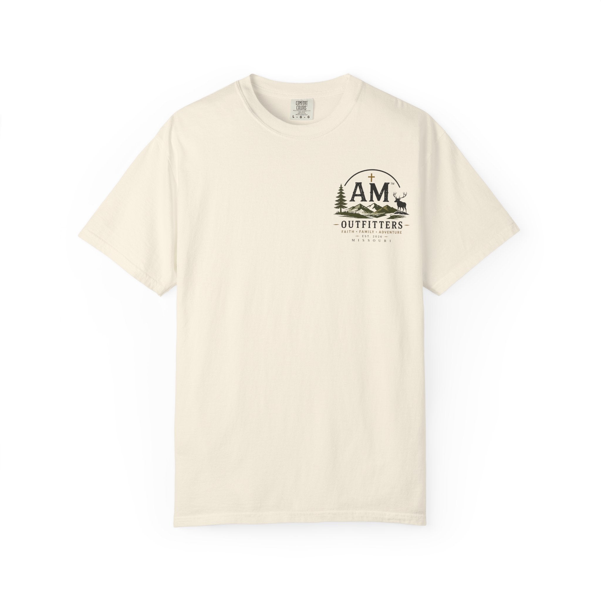 Anchor Graphic T-Shirt — "Strength Guide Rock" Psalm 18:2 Christian Outfitters Tee
