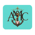 Anchored Mama Co. Crest Mouse Pad | Christian Anchor Desk Accessory