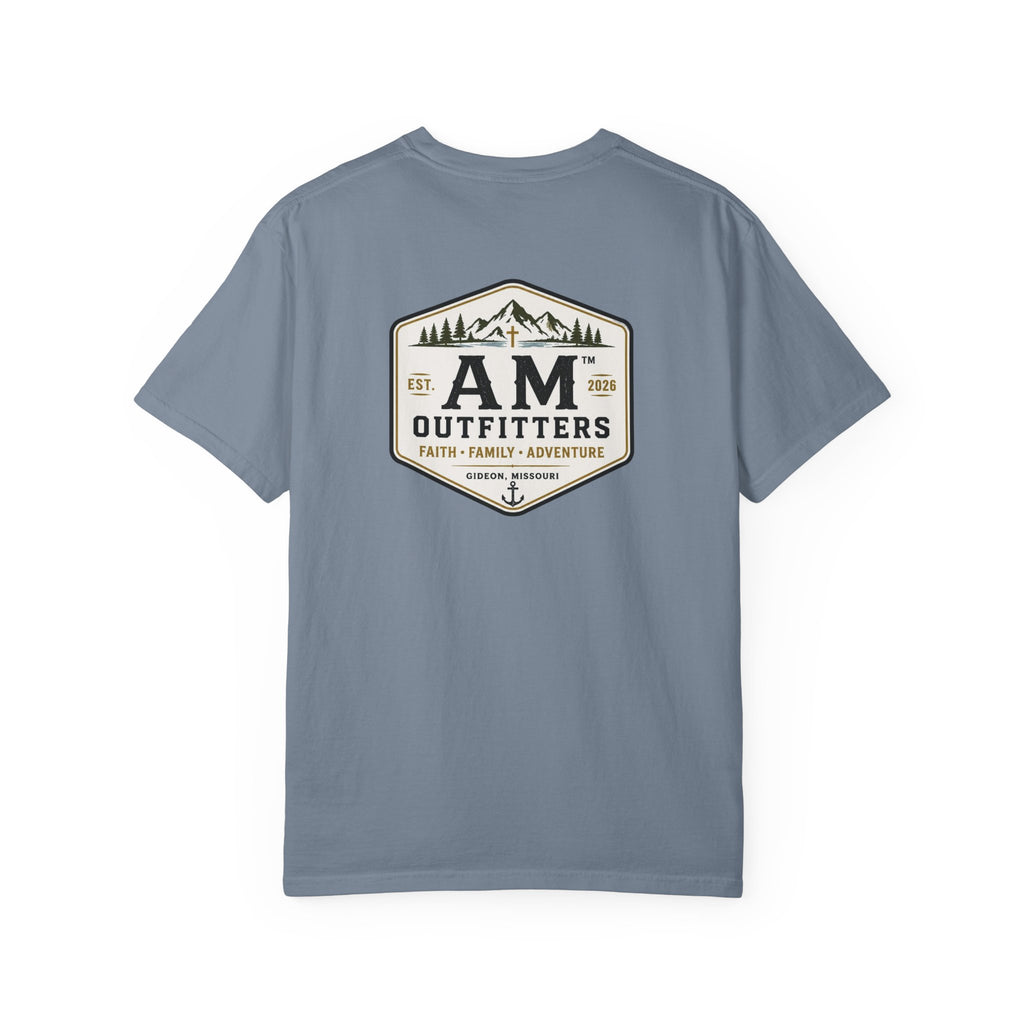 AM Outfitters Adventure T-Shirt — Mountain & Anchor Logo Tee