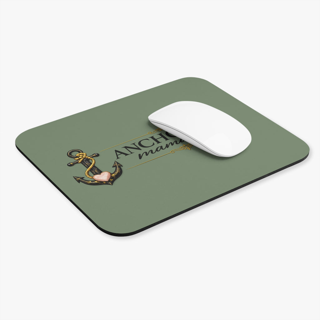 Anchored Mama Co. Anchor Mouse Pad | Christian Office Desk Accessory