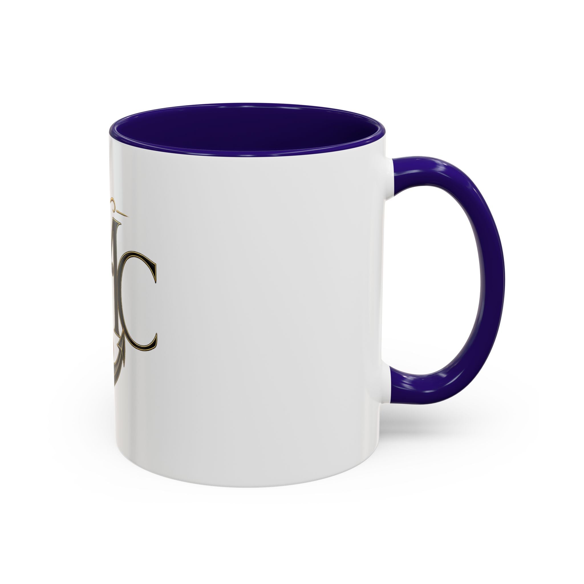 Anchor Heart Monogram Ceramic Mug | Anchored Mama Co. | 11oz & 15oz Coffee Cup