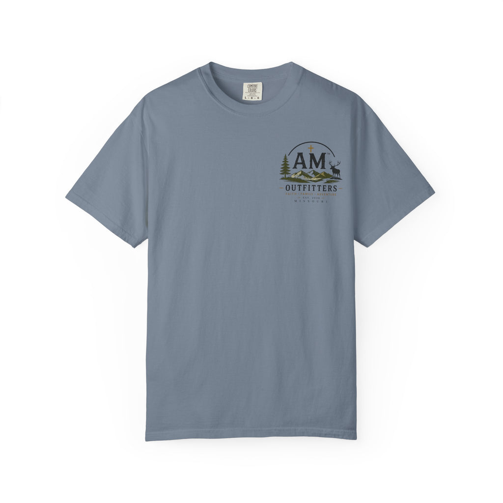 Anchor Graphic T-Shirt — "Strength Guide Rock" Psalm 18:2 Christian Outfitters Tee