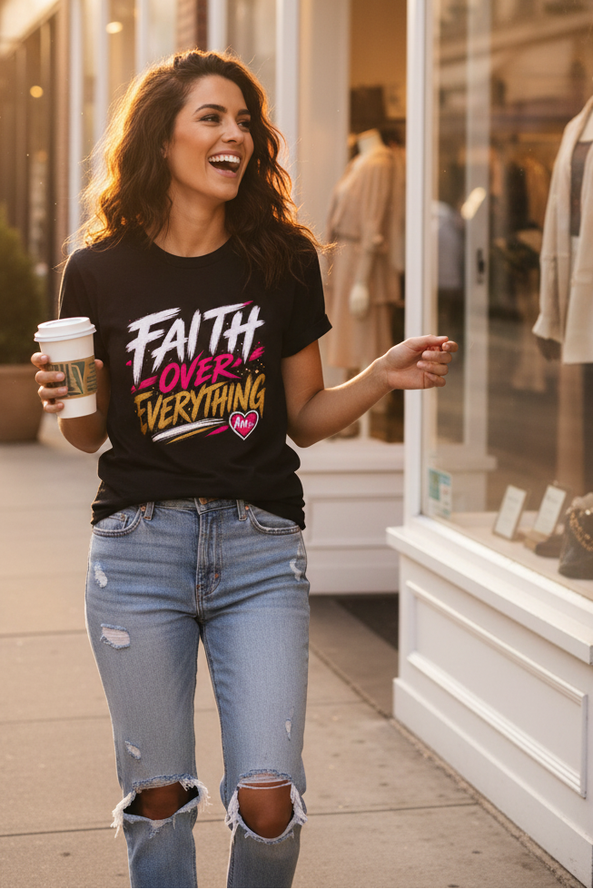 T-Shirt — Faith Over Everything Graphic Tee