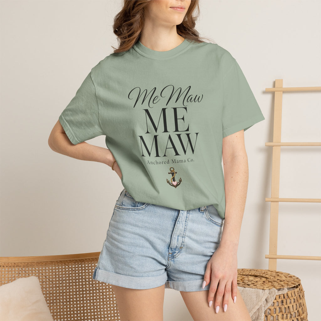 MeMaw Graphic T‑Shirt – "Me Maw" Vintage Anchor Mama Tee