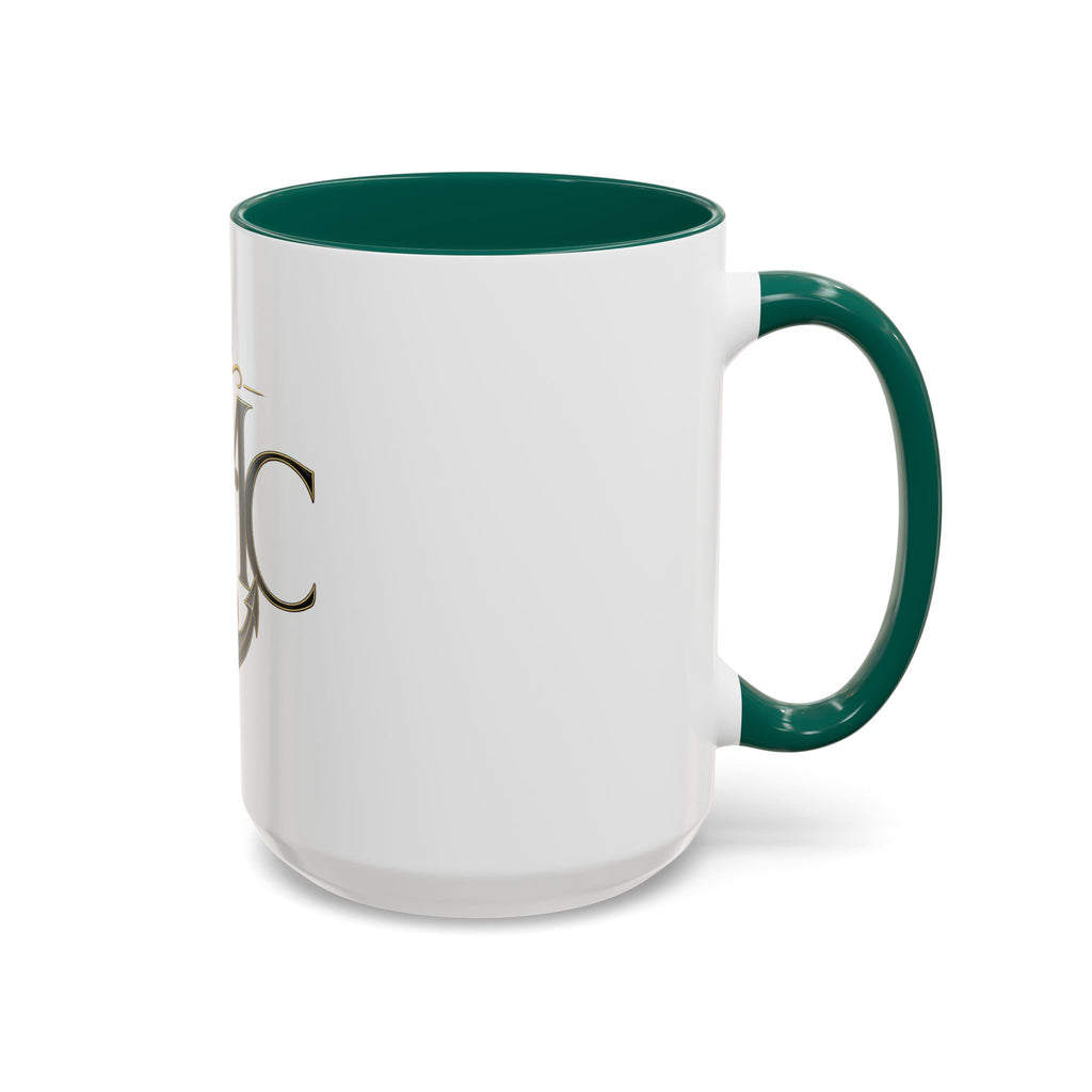 Anchor Heart Monogram Ceramic Mug | Anchored Mama Co. | 11oz & 15oz Coffee Cup