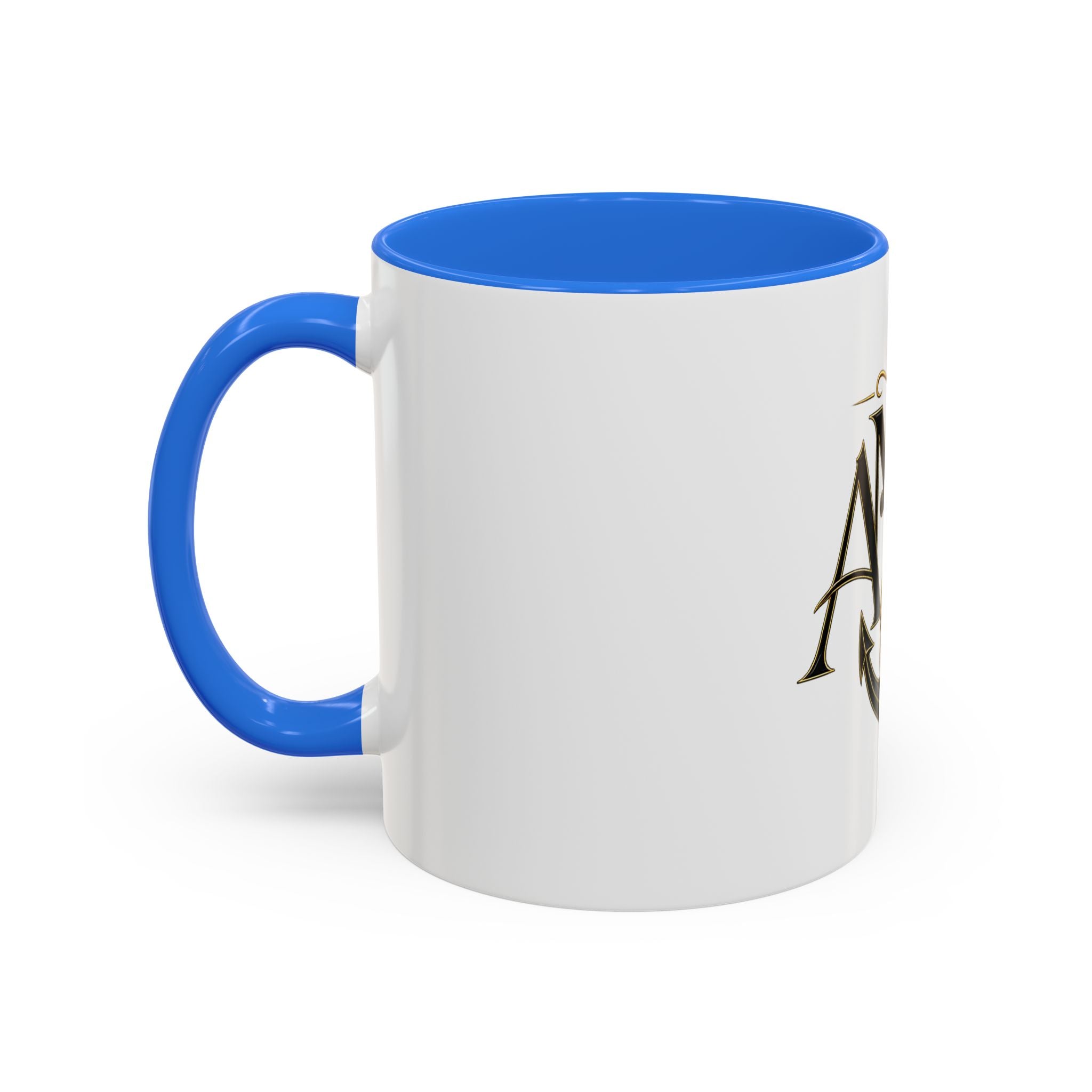 Anchor Heart Monogram Ceramic Mug | Anchored Mama Co. | 11oz & 15oz Coffee Cup
