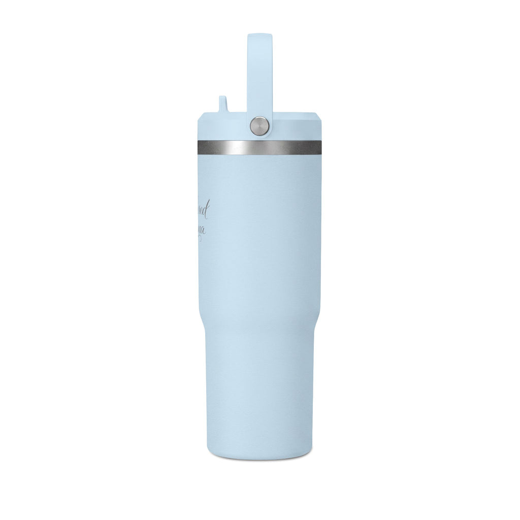 Anchored Mama 32oz Insulated Travel Tumbler with Handle | Christian Stainless Steel Straw Cup
