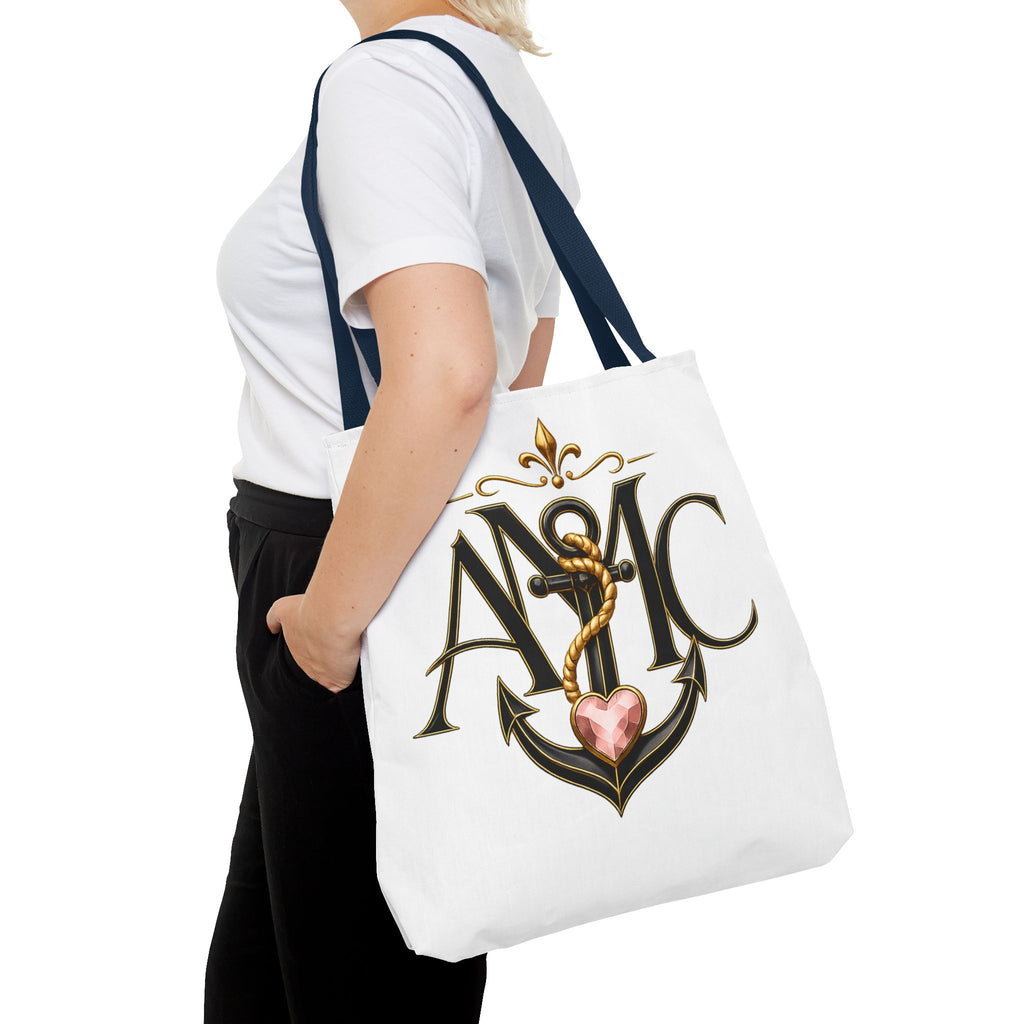 Anchored Mama Monogram Tote Bag | Vintage Anchor Market Tote