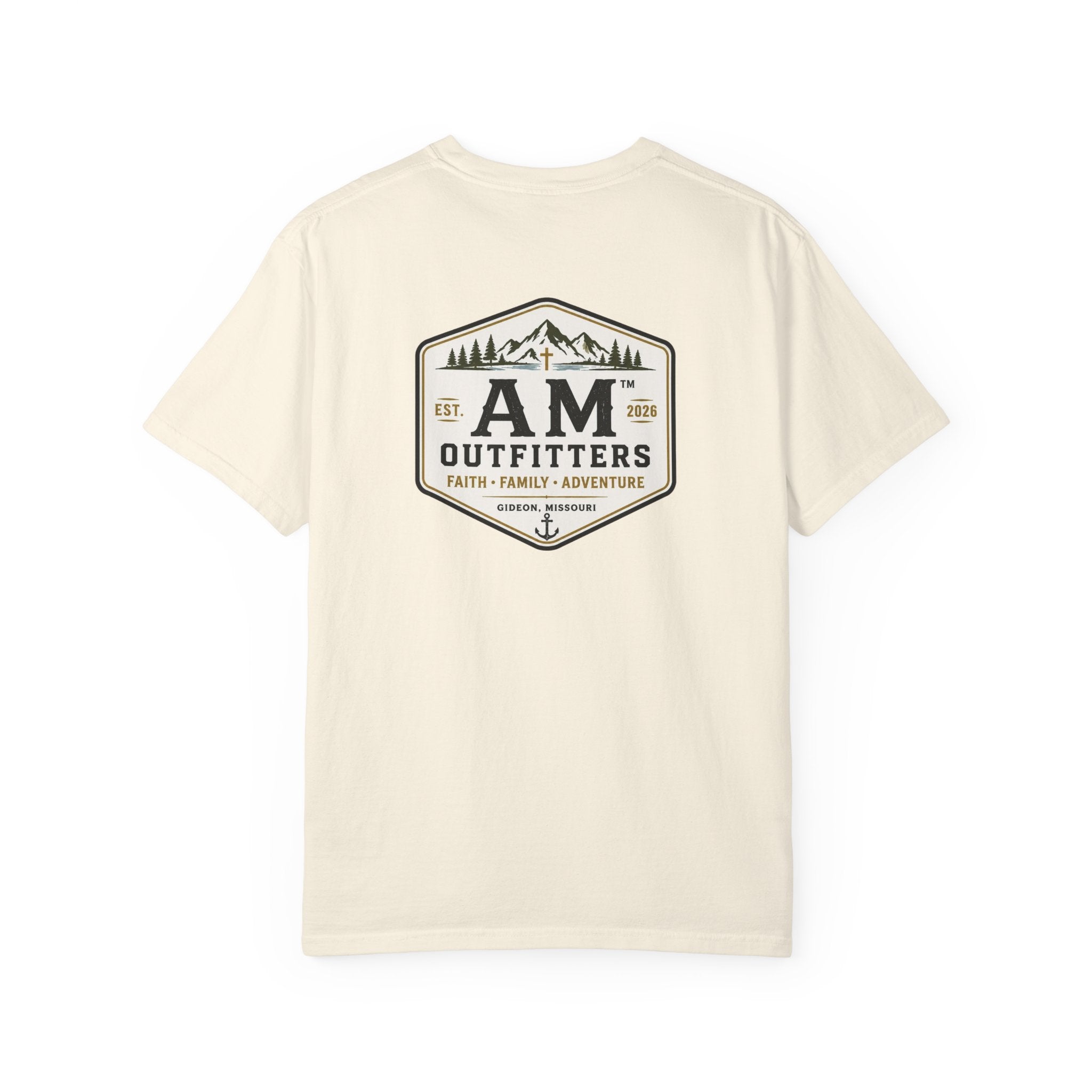 AM Outfitters Adventure T-Shirt — Mountain & Anchor Logo Tee