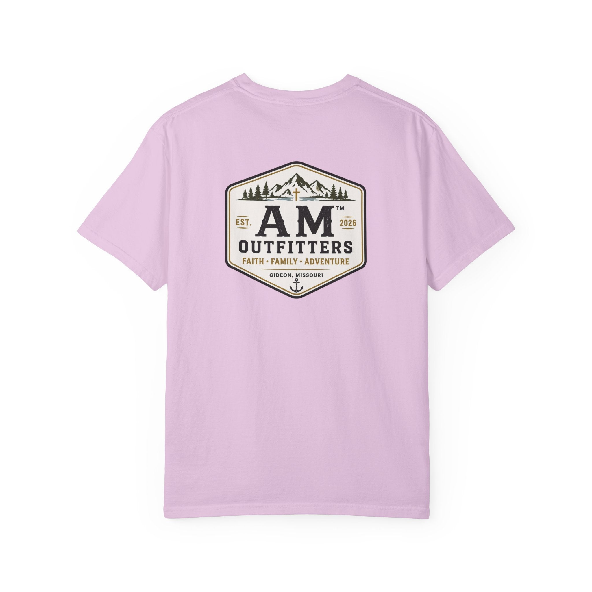 AM Outfitters Adventure T-Shirt — Mountain & Anchor Logo Tee