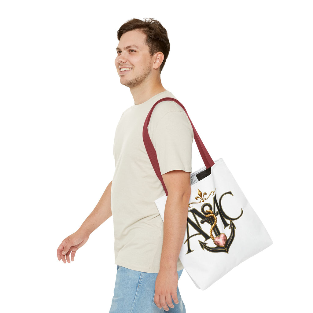 Anchored Mama Monogram Tote Bag | Vintage Anchor Market Tote
