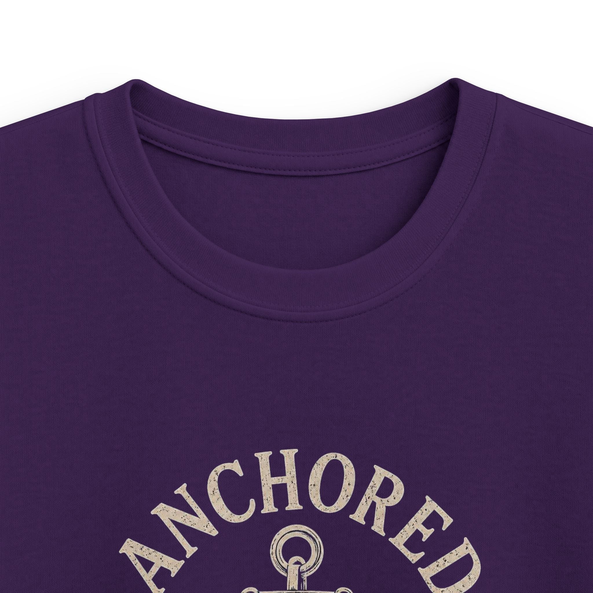 Kids Tee - "Anchored Crew" Nautical Anchor Graphic Shirt