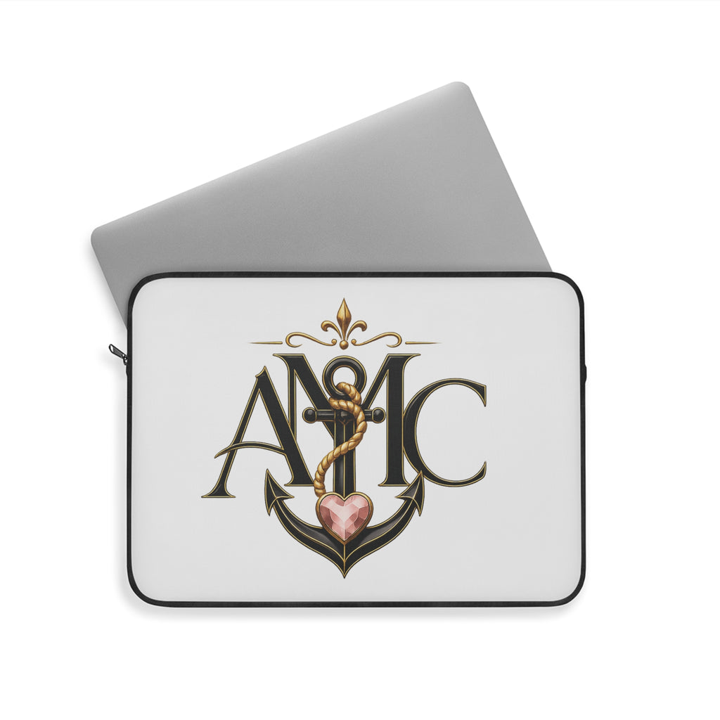 Anchor Heart Laptop Sleeve – Nautical Monogram A&C Protective Case