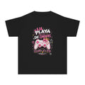 Youth Tee — "Lil Playa Don't Play...She Conquers" Gamer Girl T-Shirt (Daughter of a King, Romans 8:37)