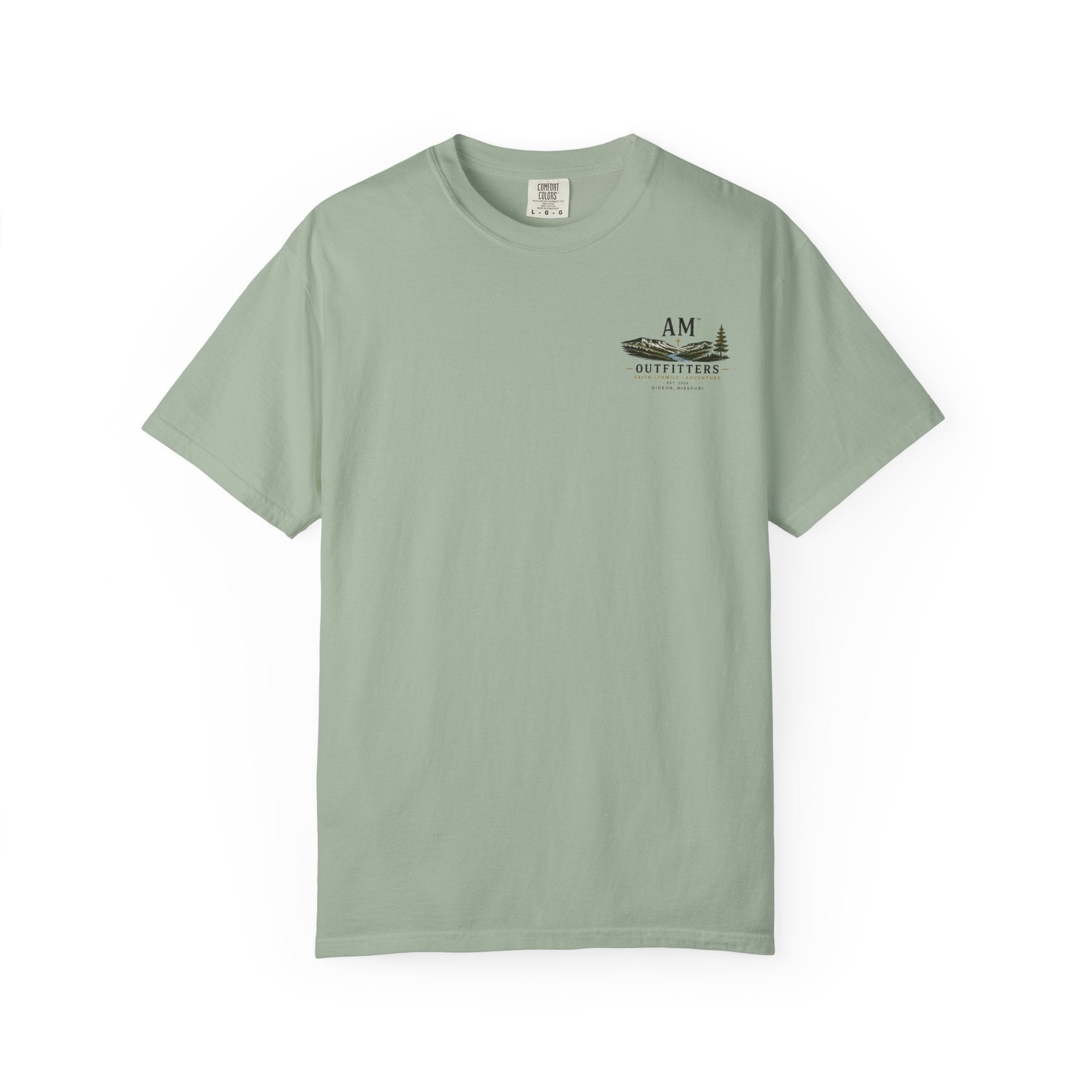AM Outfitters Graphic T-Shirt — Mountain & Tree Adventure Tee