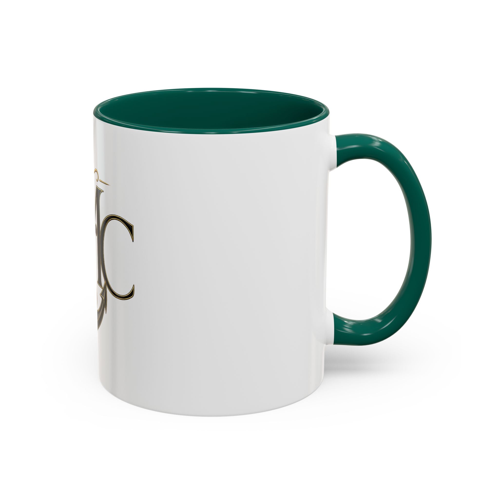 Anchor Heart Monogram Ceramic Mug | Anchored Mama Co. | 11oz & 15oz Coffee Cup