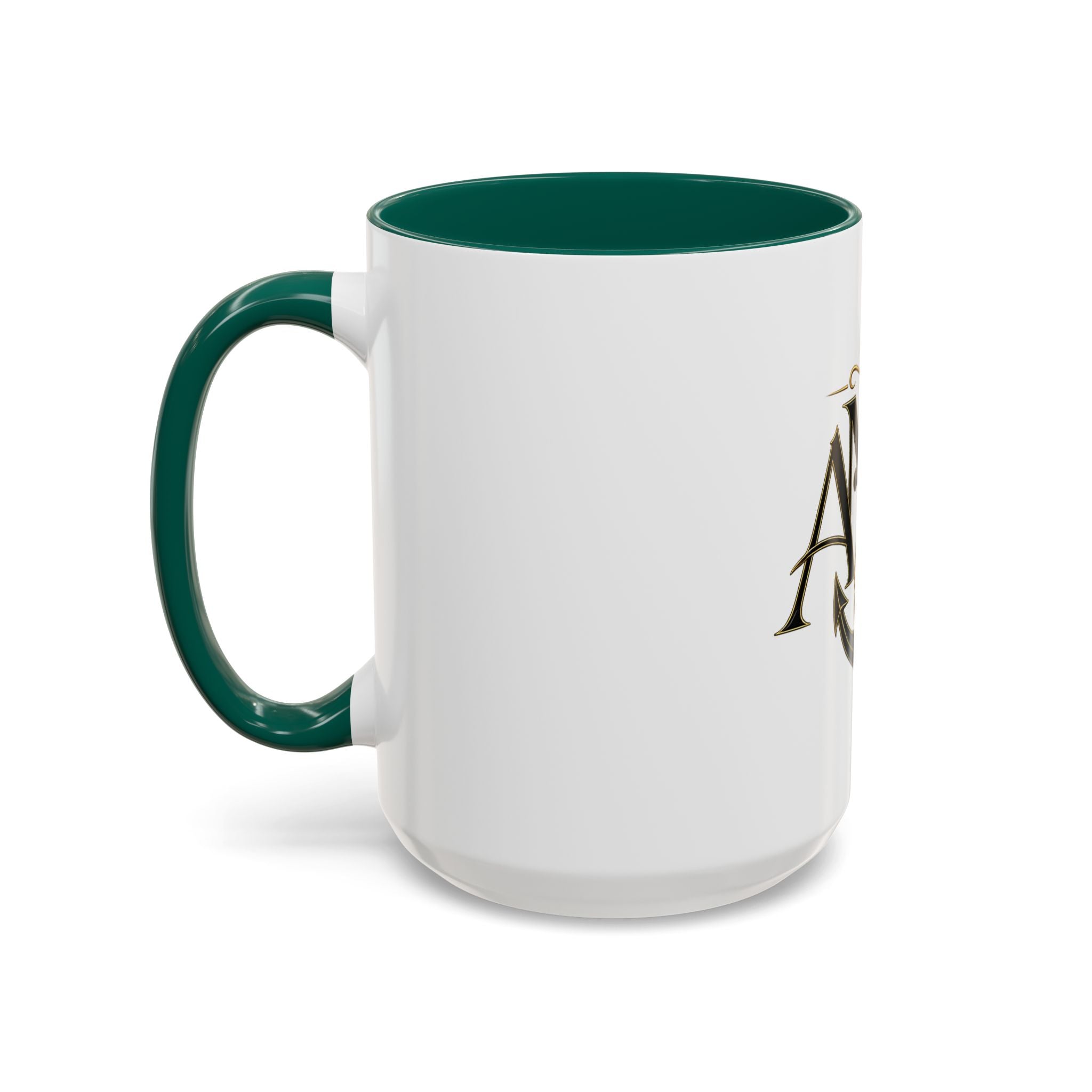 Anchor Heart Monogram Ceramic Mug | Anchored Mama Co. | 11oz & 15oz Coffee Cup