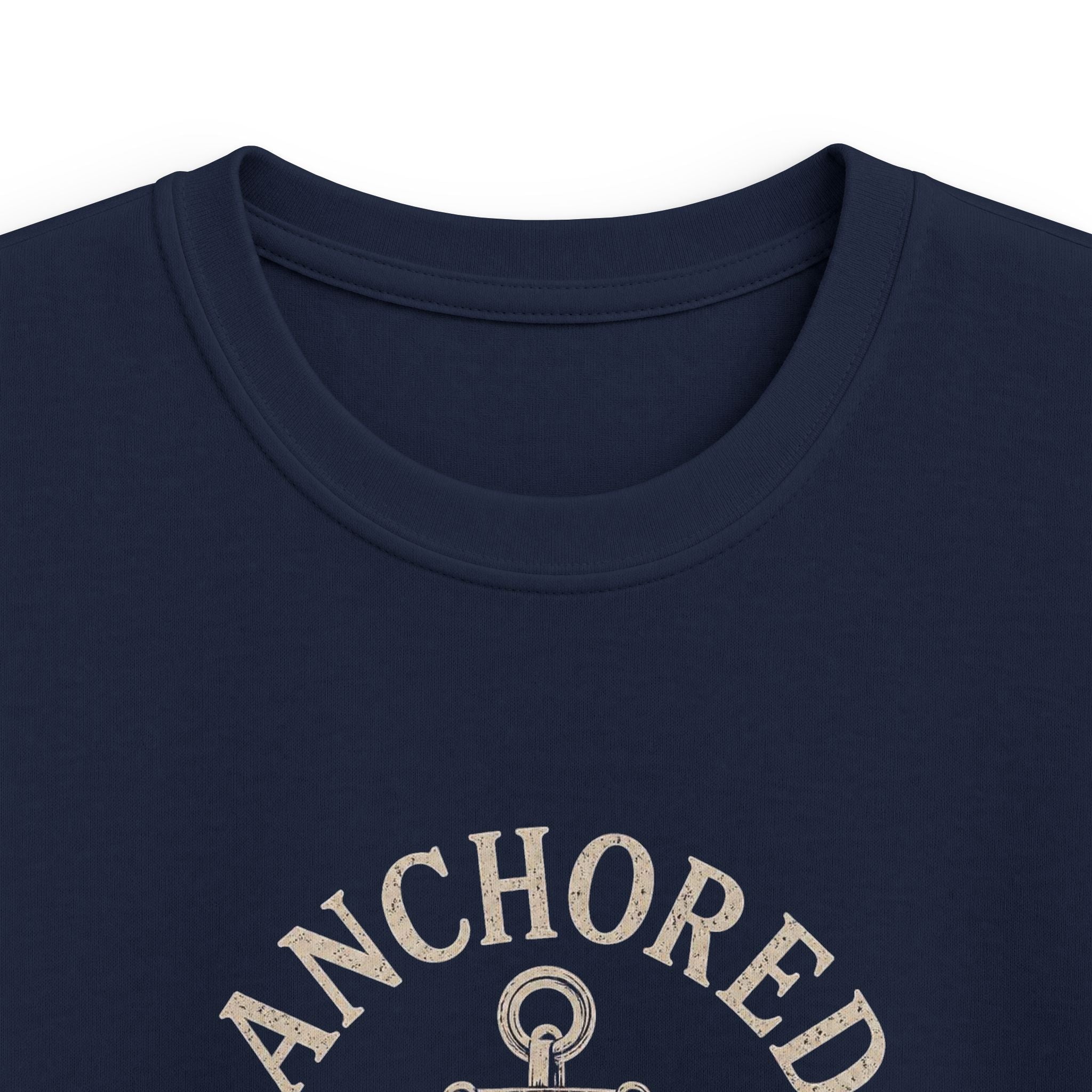 Kids Tee - "Anchored Crew" Nautical Anchor Graphic Shirt