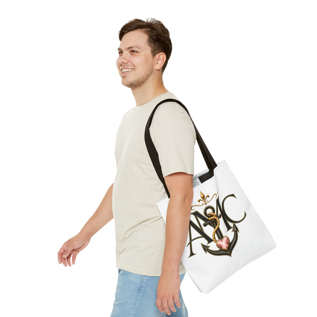Anchored Mama Monogram Tote Bag | Vintage Anchor Market Tote