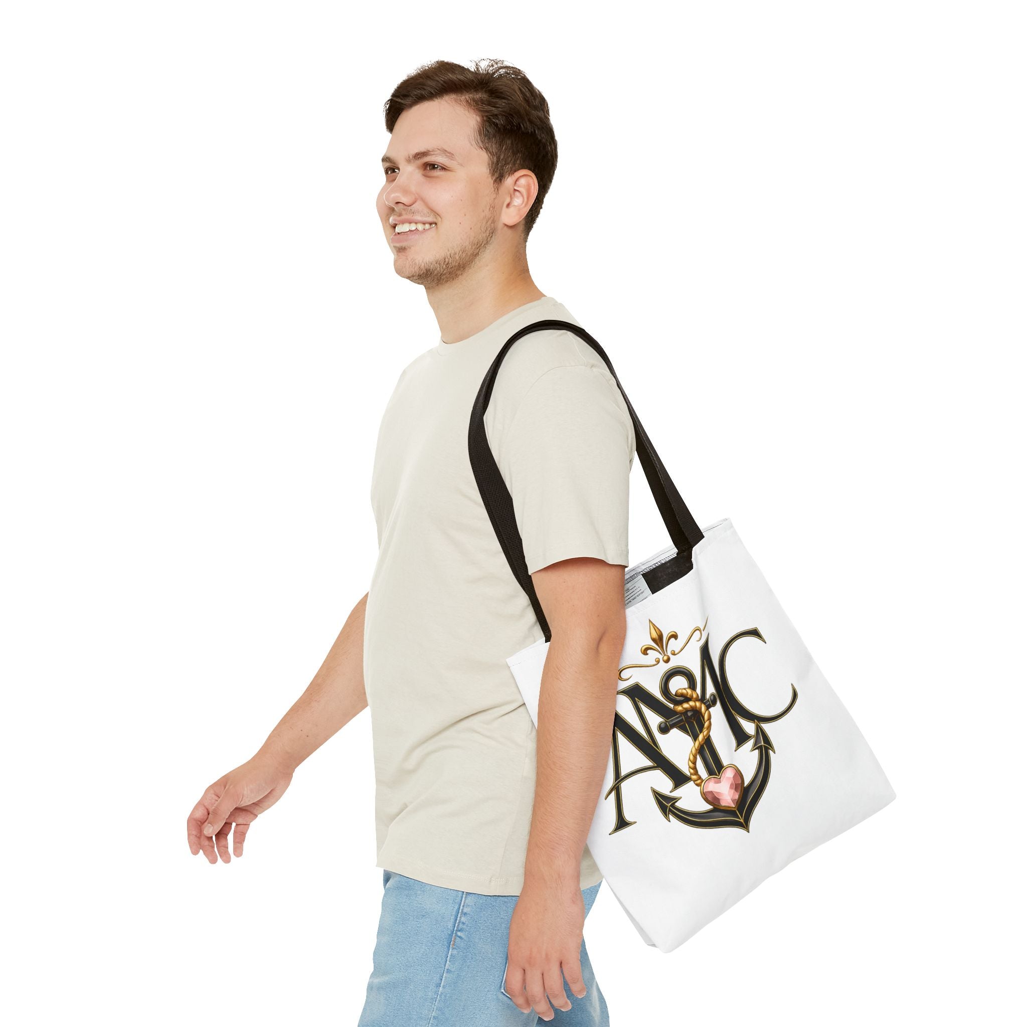 Anchored Mama Monogram Tote Bag | Vintage Anchor Market Tote