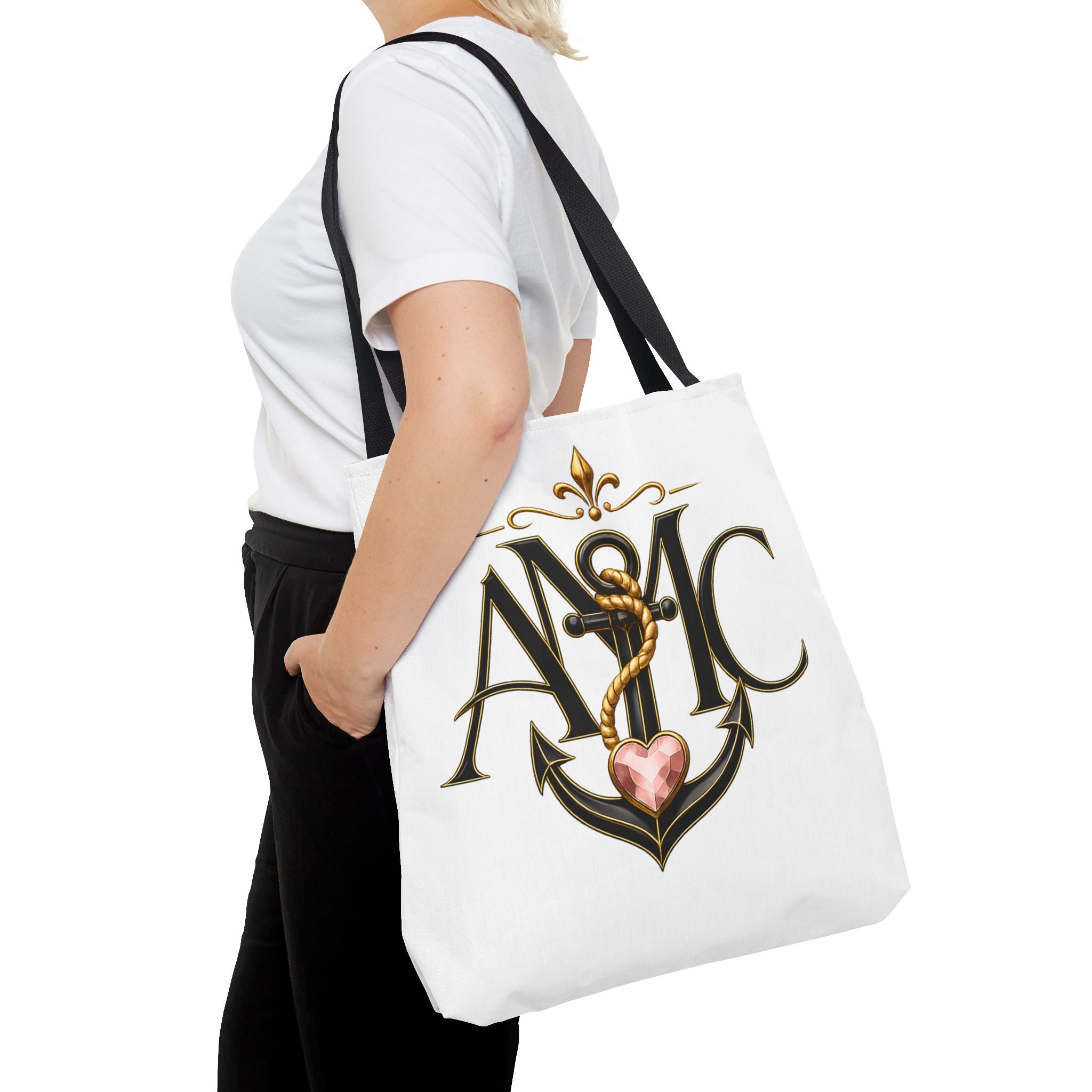 Anchored Mama Monogram Tote Bag | Vintage Anchor Market Tote