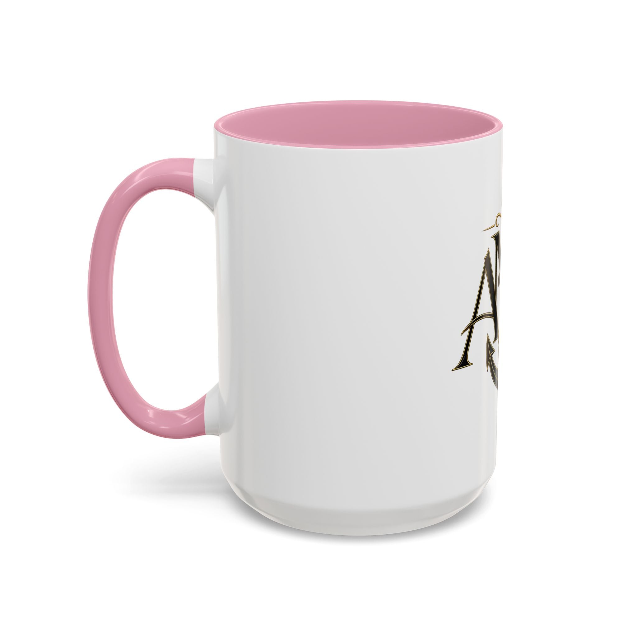 Anchor Heart Monogram Ceramic Mug | Anchored Mama Co. | 11oz & 15oz Coffee Cup