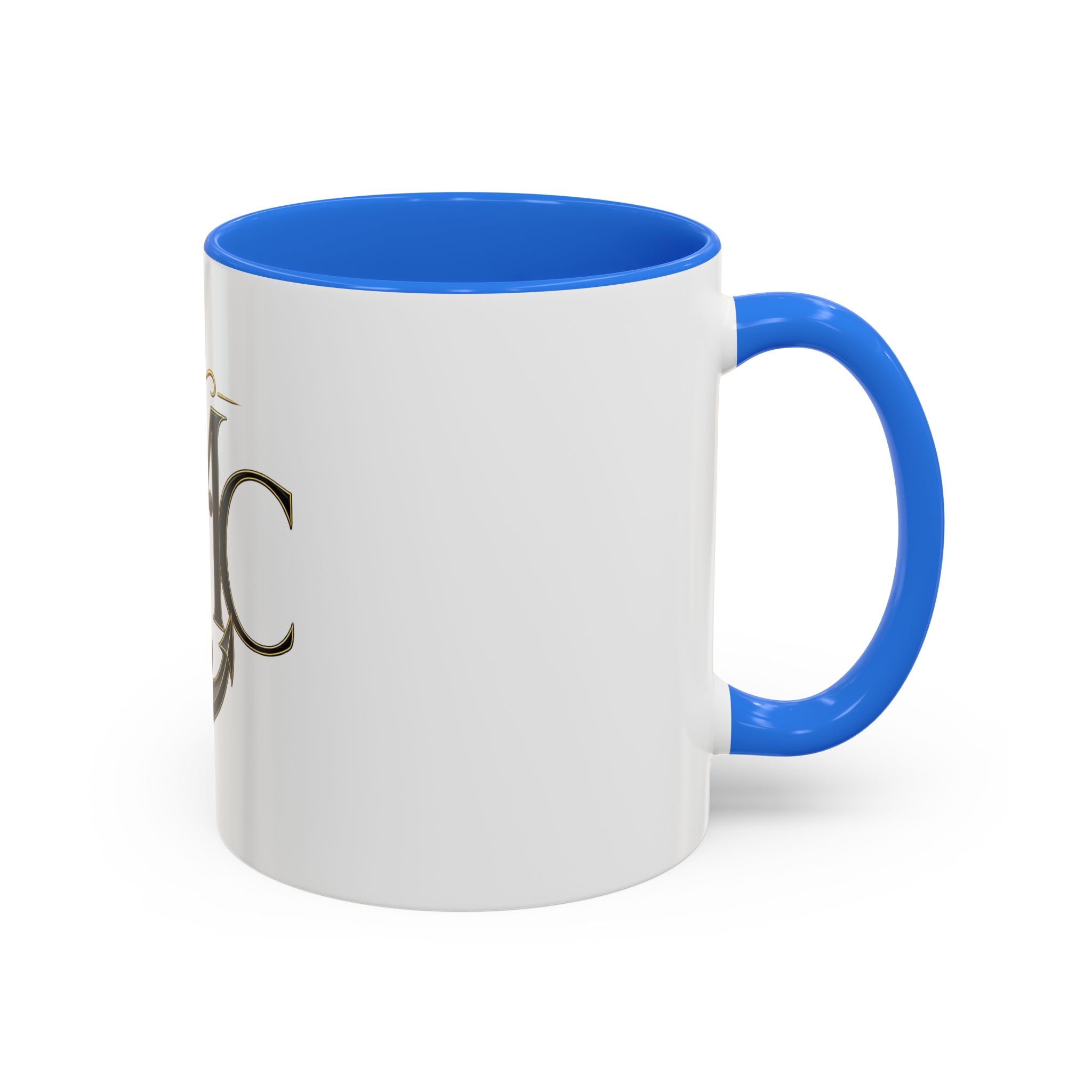 Anchor Heart Monogram Ceramic Mug | Anchored Mama Co. | 11oz & 15oz Coffee Cup