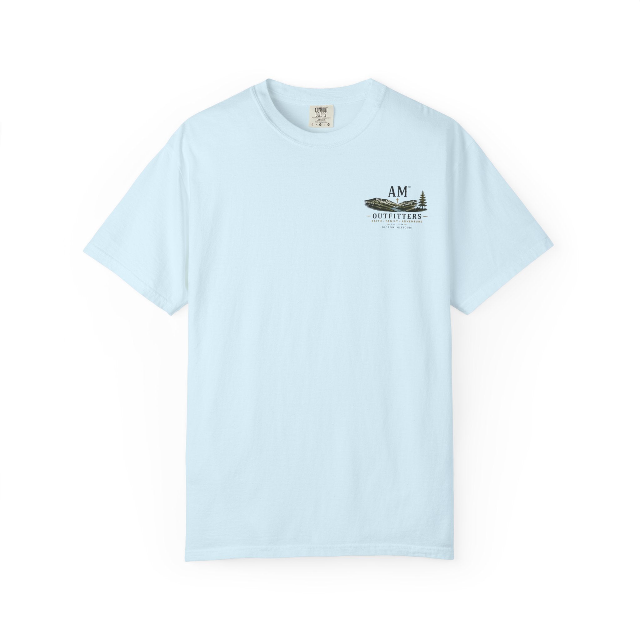 AM Outfitters Graphic T-Shirt — Mountain & Tree Adventure Tee