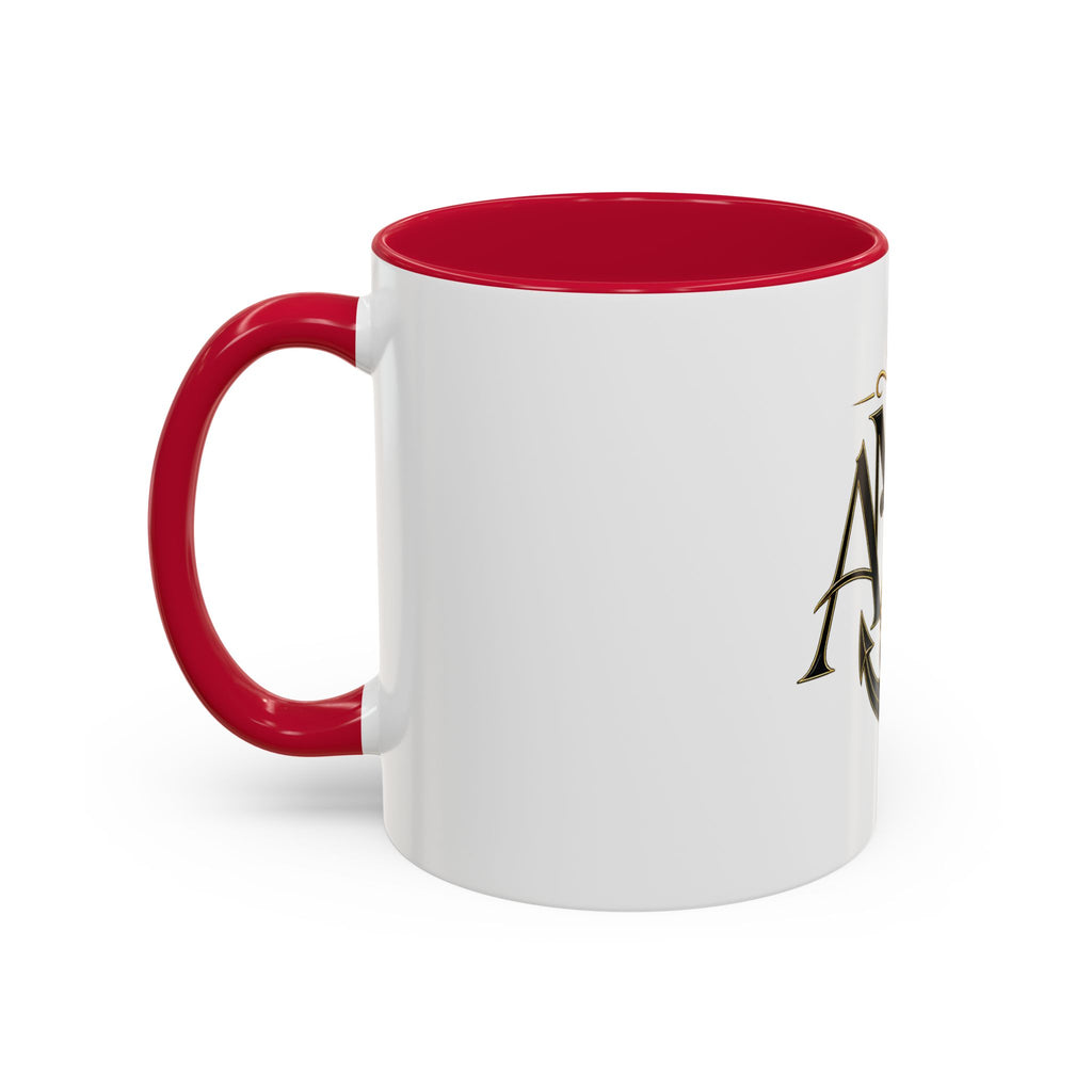 Anchor Heart Monogram Ceramic Mug | Anchored Mama Co. | 11oz & 15oz Coffee Cup