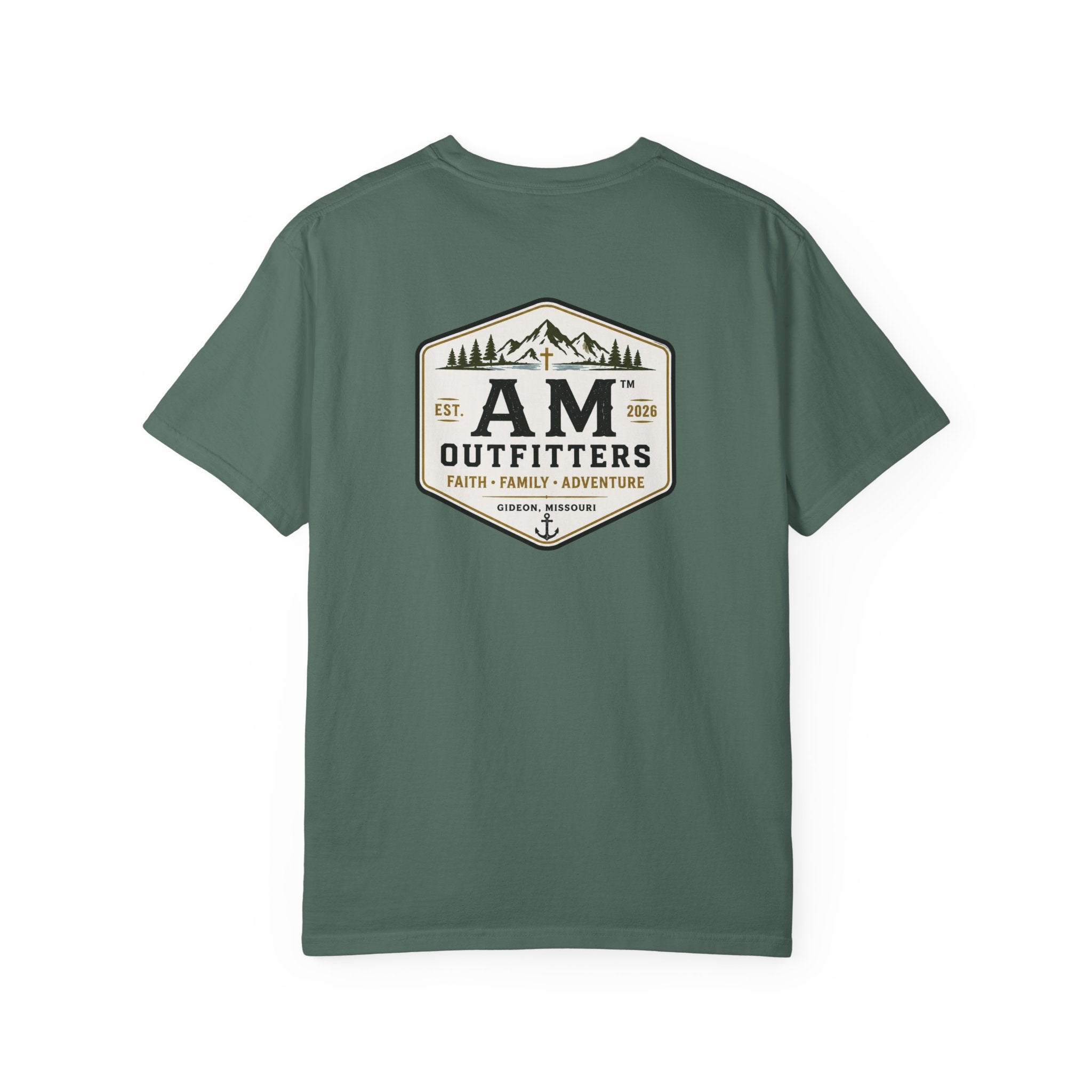 AM Outfitters Adventure T-Shirt — Mountain & Anchor Logo Tee