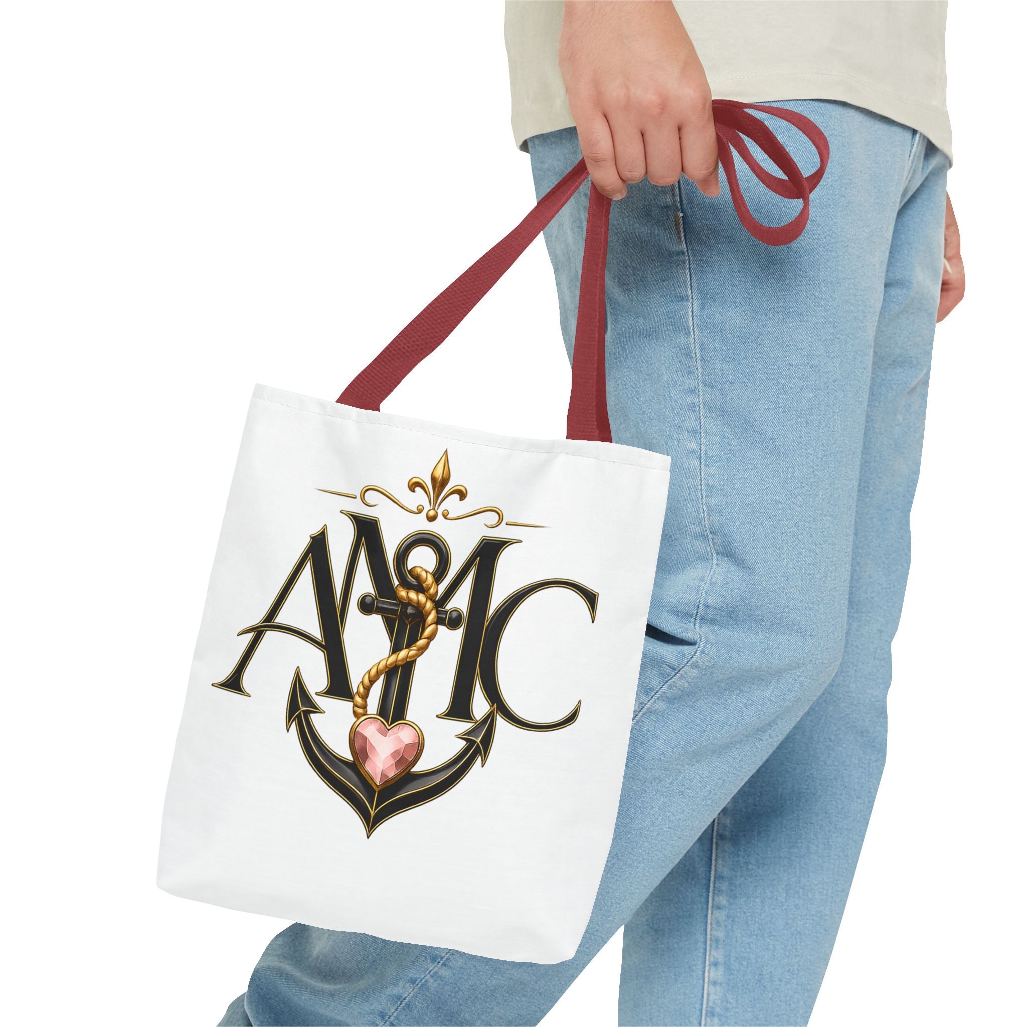 Anchored Mama Monogram Tote Bag | Vintage Anchor Market Tote
