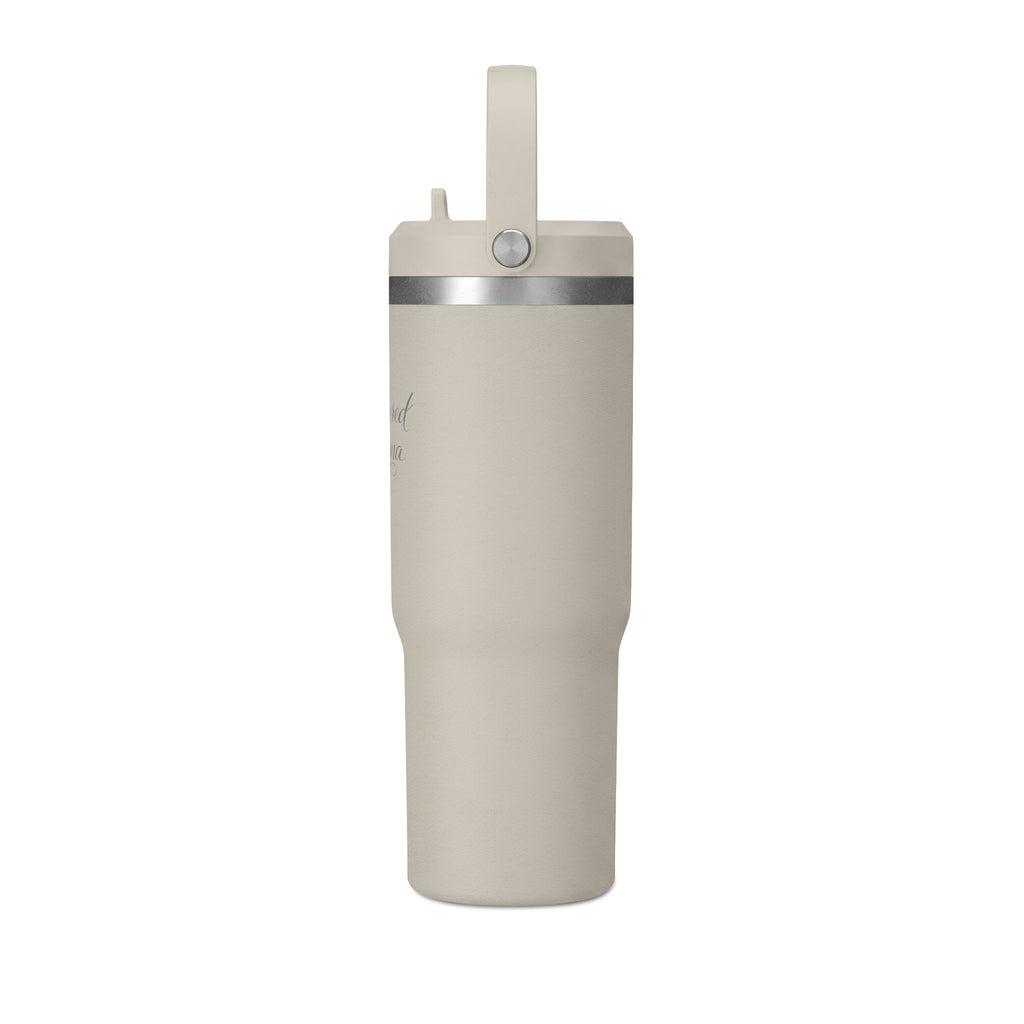 Anchored Mama 32oz Insulated Travel Tumbler with Handle | Christian Stainless Steel Straw Cup
