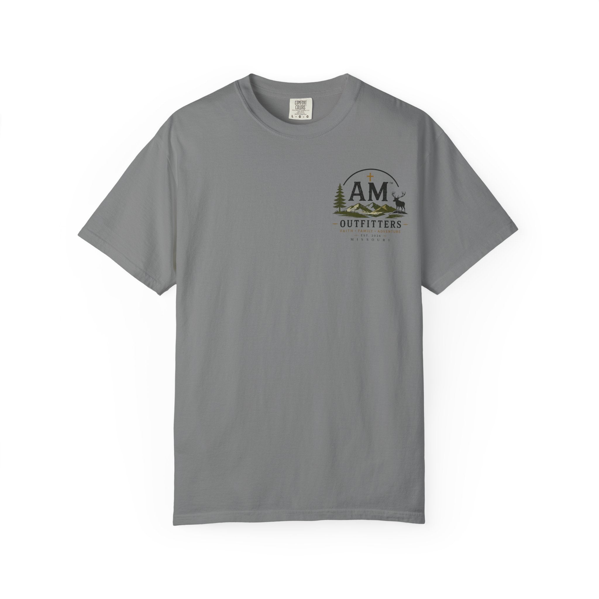 Anchor Graphic T-Shirt — "Strength Guide Rock" Psalm 18:2 Christian Outfitters Tee
