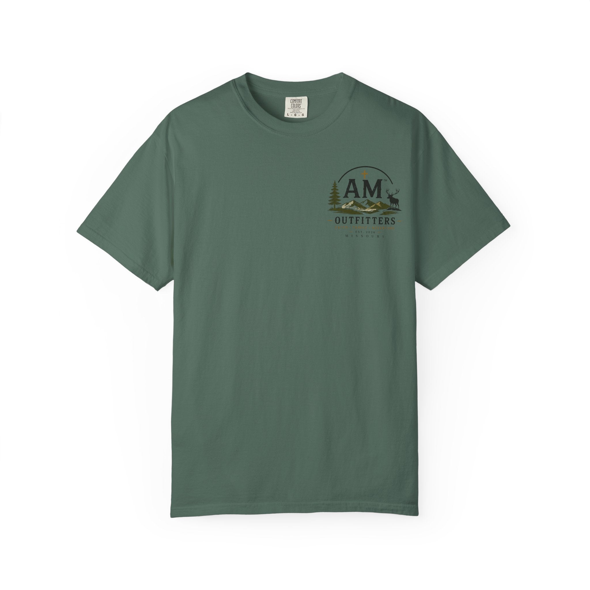 Anchor Graphic T-Shirt — "Strength Guide Rock" Psalm 18:2 Christian Outfitters Tee