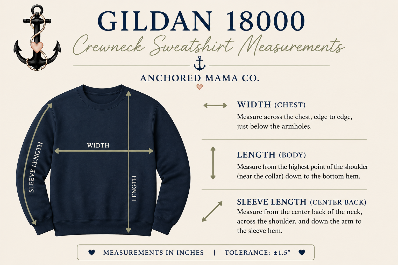 Anchored Mama Co. Long Sleeve Tee