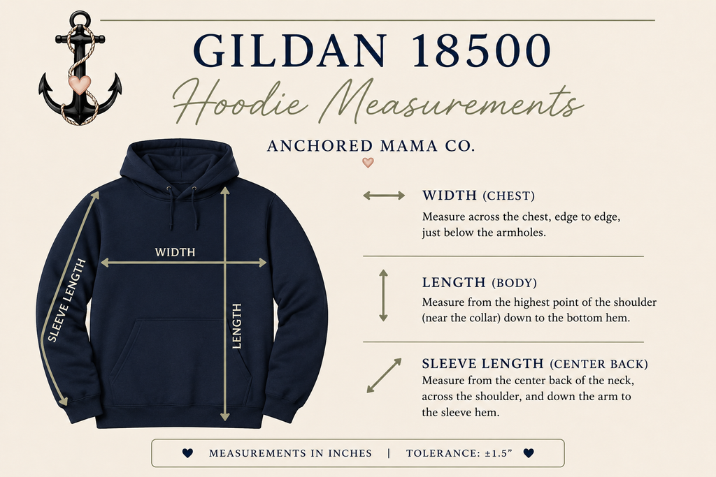 Vintage Monogram Hoodie | Anchored Mama Co.